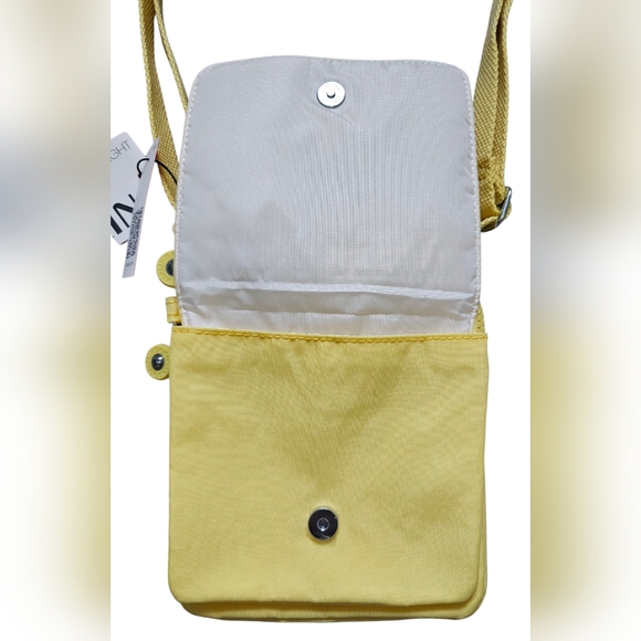 Kipling Yellow Crossbody Bag, 5½" X 7" New With Tags - Picture 5 of 10